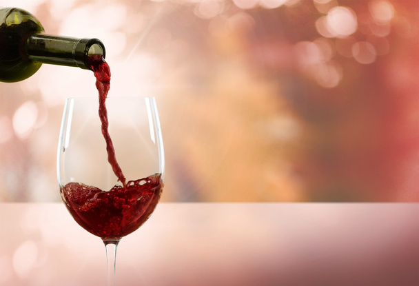 červené víno sklo  - Fotografie, Obrázek