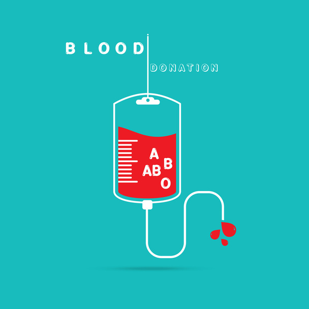 darování krve logotyp - Vektor, obrázek