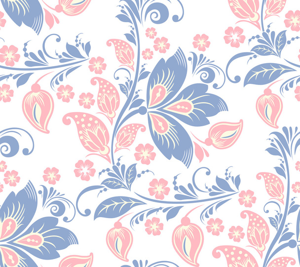 Romantic seamless floral pattern. - Vector, afbeelding