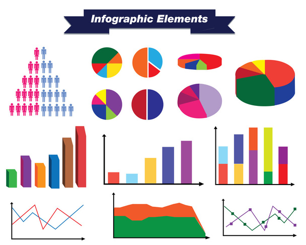 Infographic Elements Set - Vektor, obrázek
