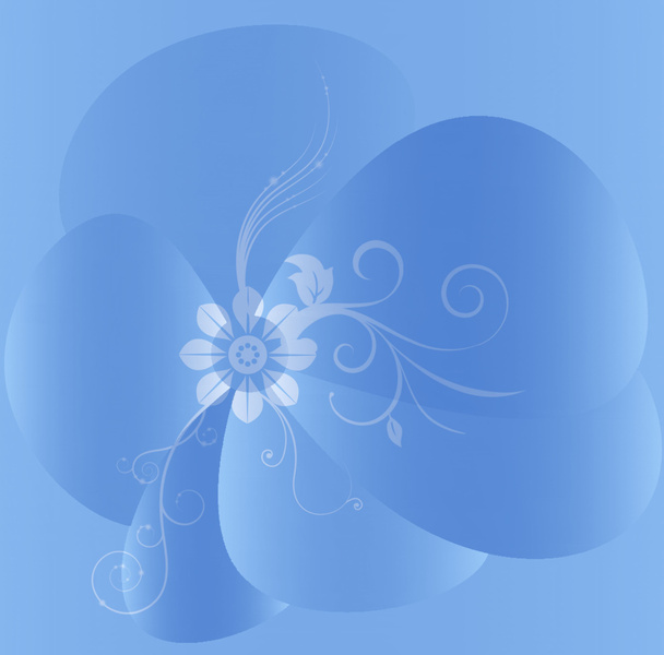 Fondo con suave Flor azul - Foto, imagen