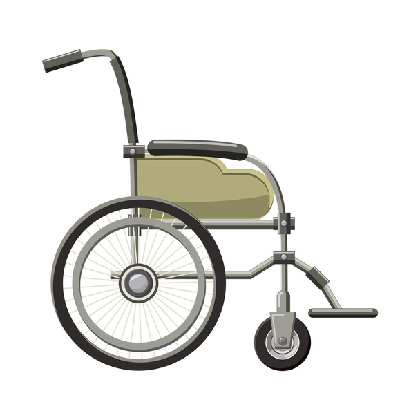 Wheelchair icon in cartoon style - Vektor, Bild