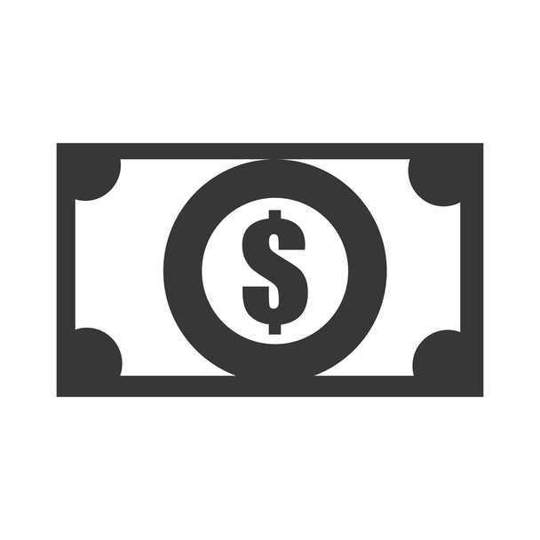 black billet with money icon design, vector graphic - Вектор, зображення