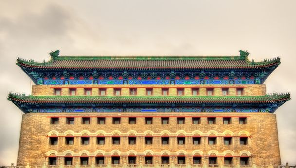 Pfeilturm im Zheng Yang Tor - Peking - Foto, Bild