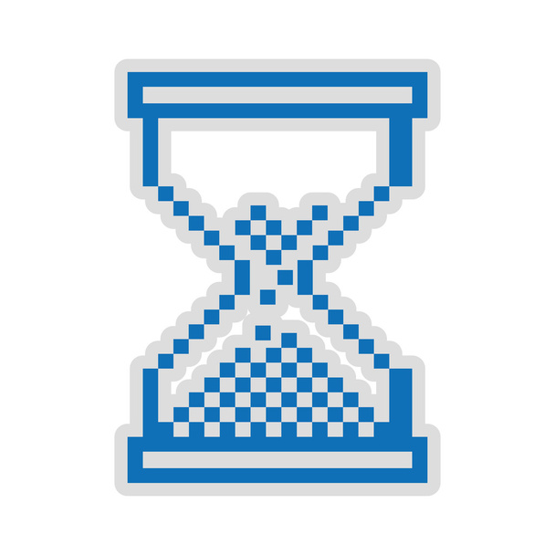 clessidra pixelato isolato icona design
 - Vettoriali, immagini