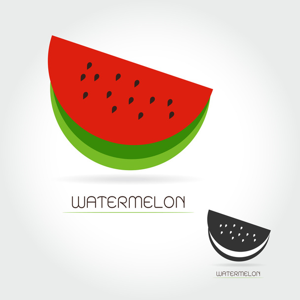 Vector logo watermelon - Вектор,изображение