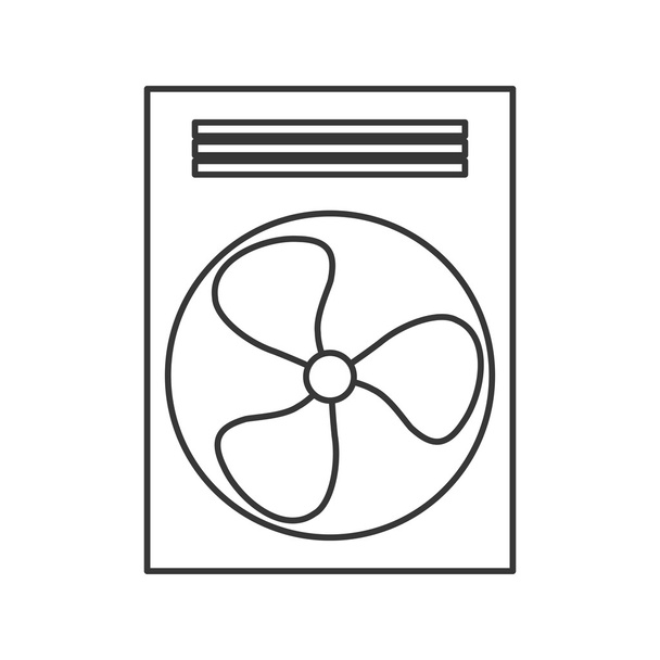 Diseño de la máquina de ventilador. icono del ventilador aislado. gráfico vectorial
 - Vector, Imagen
