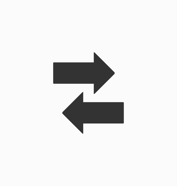 Arrows icon vector - Vektör, Görsel