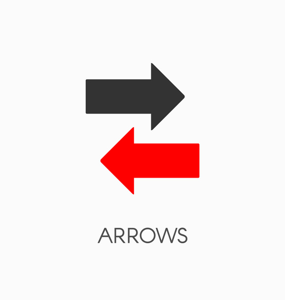 Arrows icon vector - ベクター画像