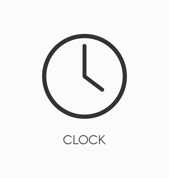 Clock icon vector - Vektor, obrázek