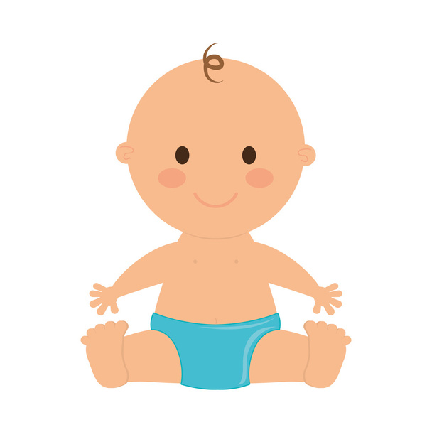 Desenho de bebé. Ícone infantil. Imagem isolada. gráfico vetorial
 - Vetor, Imagem