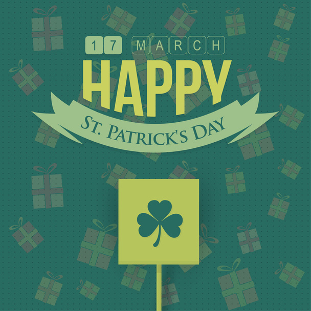 St. Patrick's Day Greeting Card - Vector, imagen
