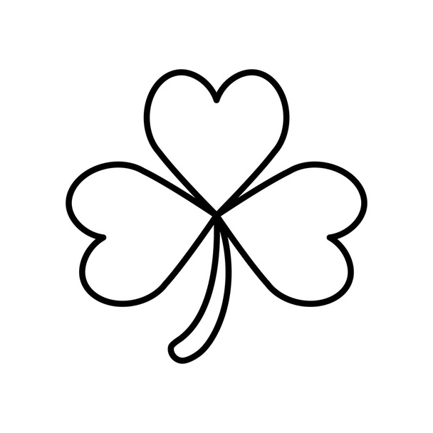 Isolated Clover of three leaves. Vector graphic - Vector, Image
