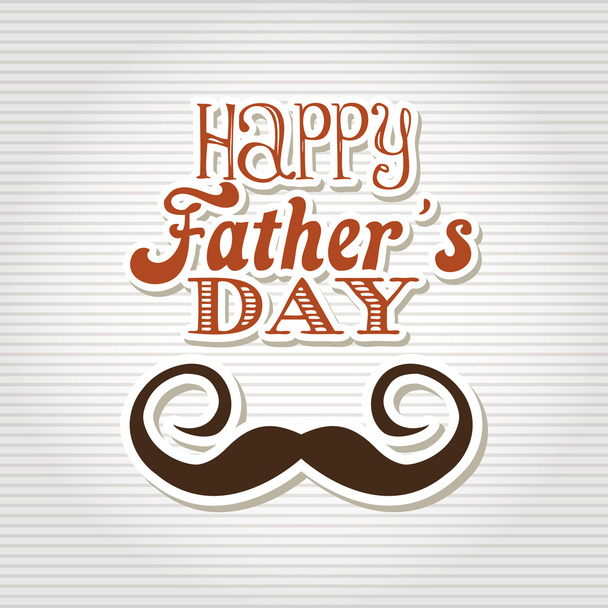 happy fathers day design - Vector, Image
