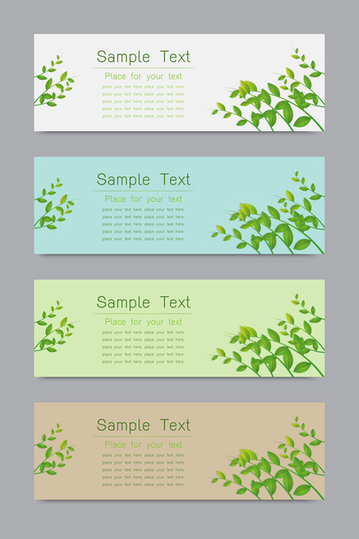 natural design template vector background - Vector, Image