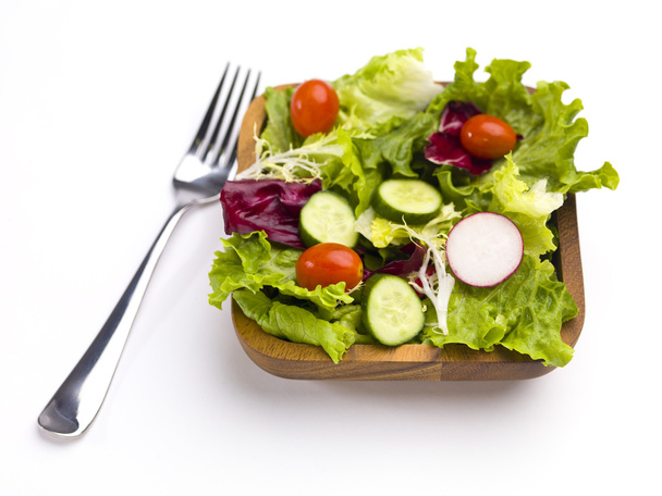 fertig zum Salat essen - Foto, Bild