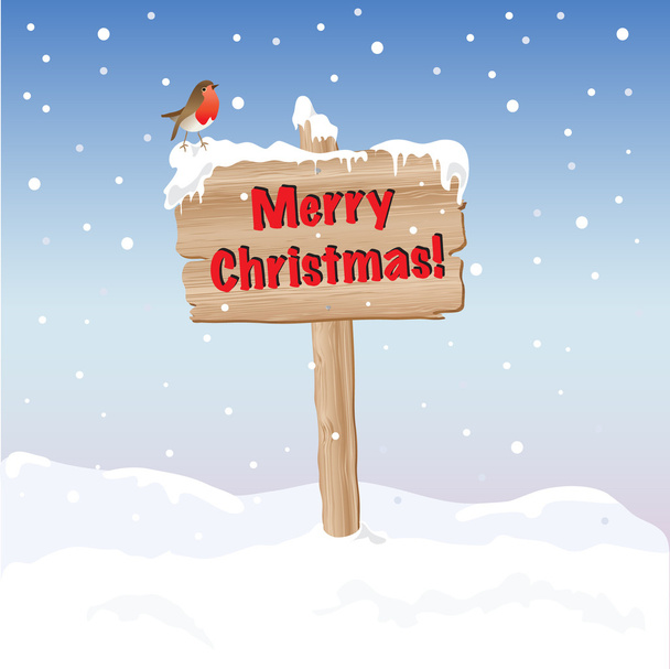 Merry Christmas sign - Vector, Image