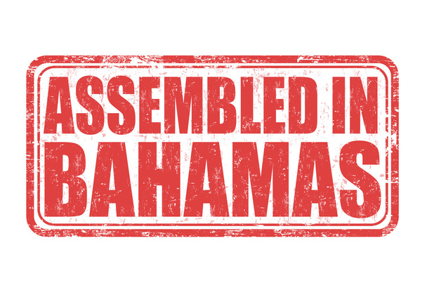 Össze a Bahama-szigetek bélyegző - Vektor, kép