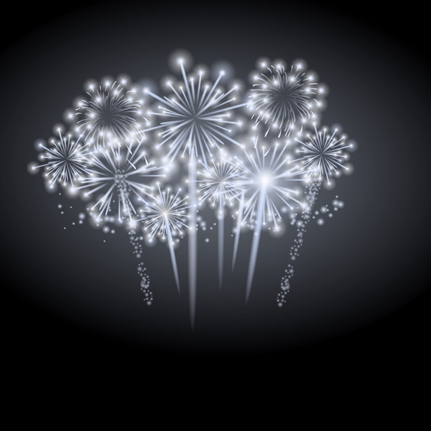 Fireworks isolated on a white background - Διάνυσμα, εικόνα