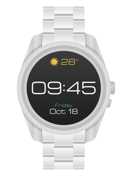 Watch on a white background. - Vector, imagen