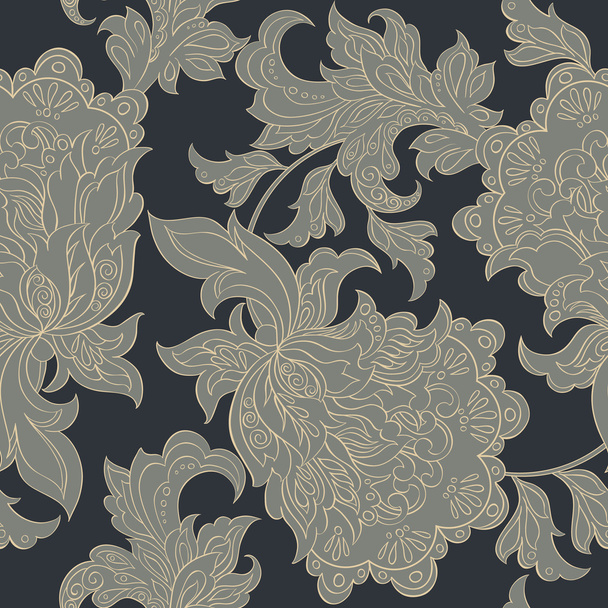 ethnic floral pattern - Vector, Image