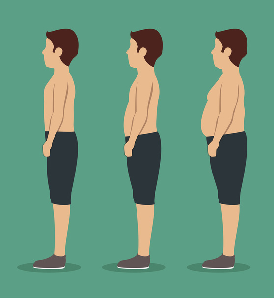 lose weight design - Vector, Image