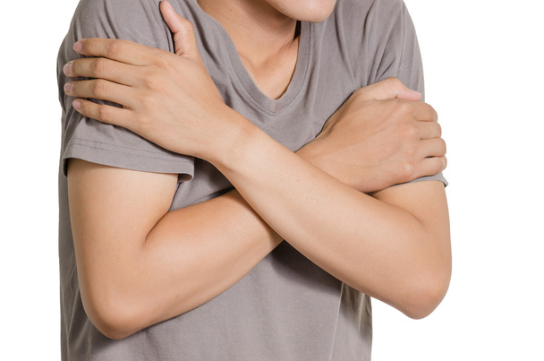 An Asian young man arms folded - Photo, Image