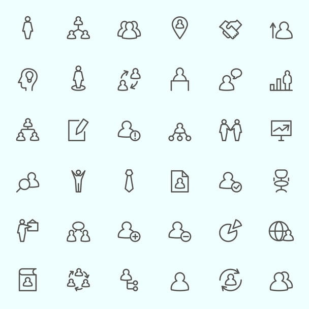 Human management icons - Vector, Image
