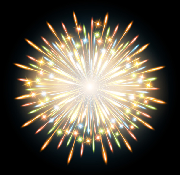 tűzijáték színek - Vektor, kép