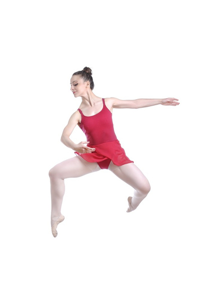 Beautiful artistic female ballerina working out, performing art ballet element - Foto, imagen