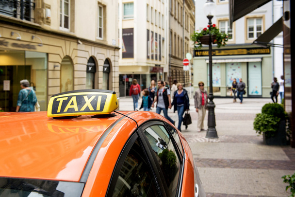 Taxi Europa Luxemburg - Foto, afbeelding