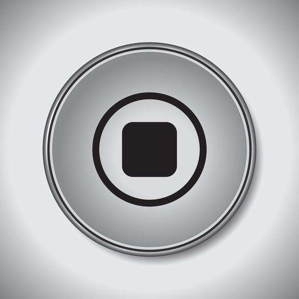 stop button icon vector illustration - Вектор,изображение