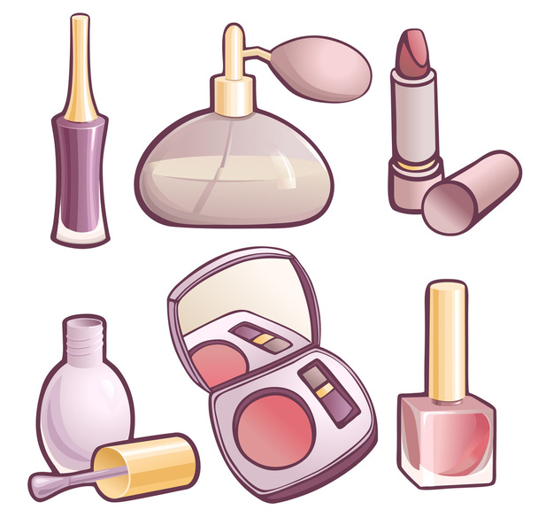Vector set of cosmetics - Vector, imagen