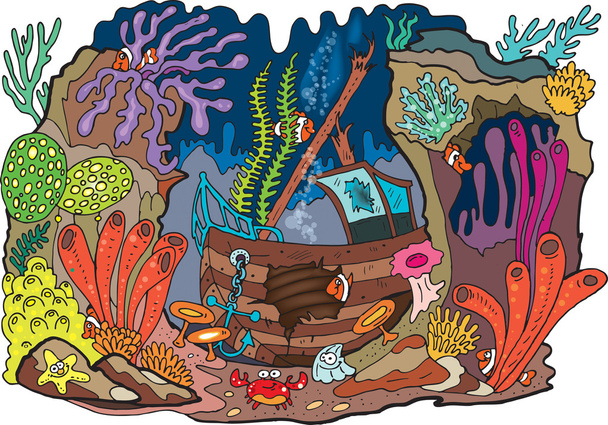 coral marinho
 - Vetor, Imagem