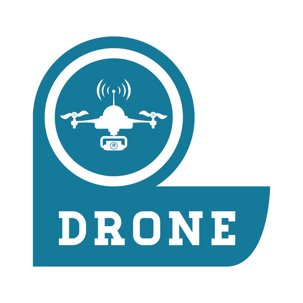 Progettazione di droni per elicotteri. icona della tecnologia, grafica vettoriale
 - Vettoriali, immagini