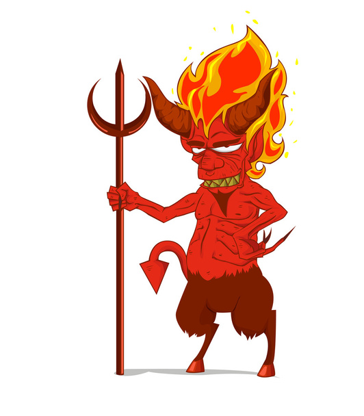 Red Devil Character vector - Vector, Image