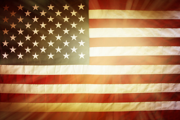 Bandera americana brillante
 - Foto, Imagen
