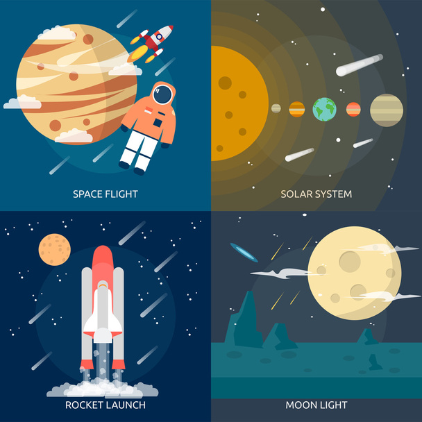 spazio e universo - Vettoriali, immagini