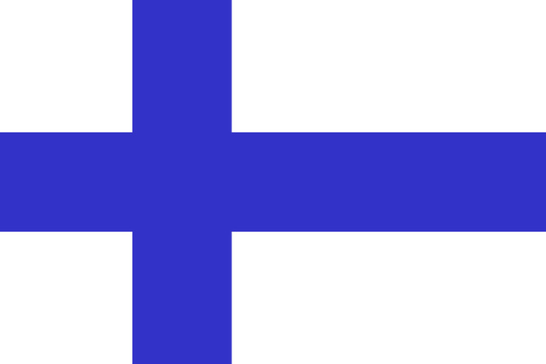 Finská vlajka. - Vektor, obrázek
