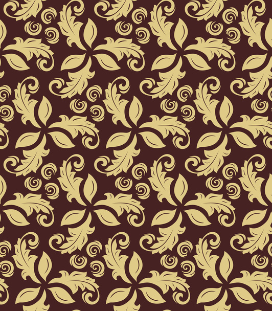 Floral Fine Seamless Vector Pattern - ベクター画像