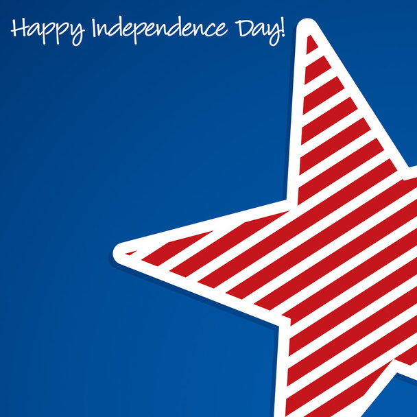 Happy 4th of July star card in vector format. - Vector, Image