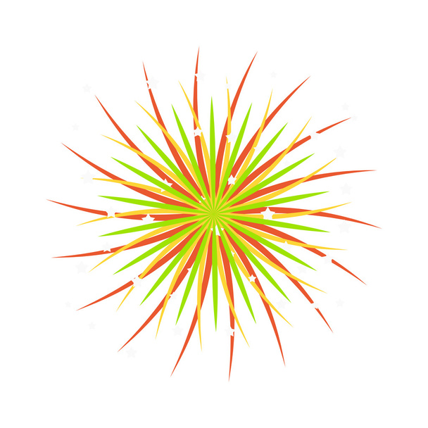 Icona vettoriale fuochi d'artificio isolato
 - Vettoriali, immagini