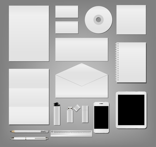 collection objects office ,  vector illustration - Vetor, Imagem