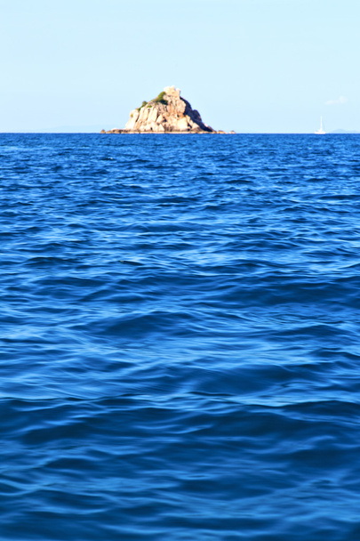  azul lagoa pedra tailândia kho baía mar abstrato
 - Foto, Imagem