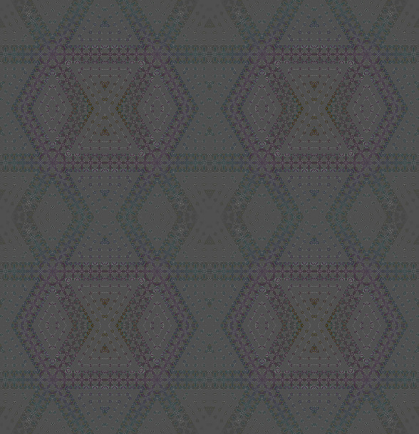 Seamless diamond pattern gray purple green - Photo, Image