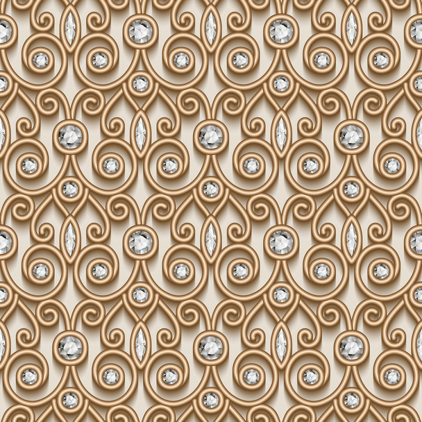 Gold diamond pattern - Vecteur, image