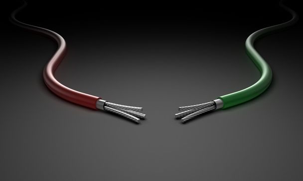 Two wires - Фото, изображение