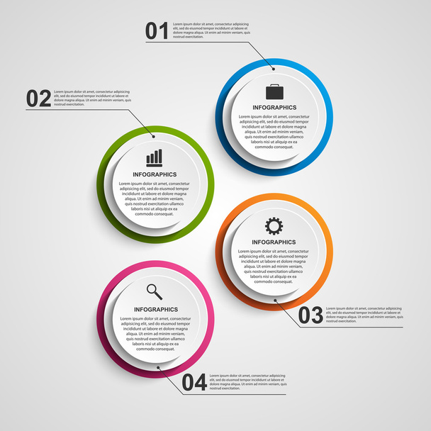 Abstract options infographics template. - Vettoriali, immagini