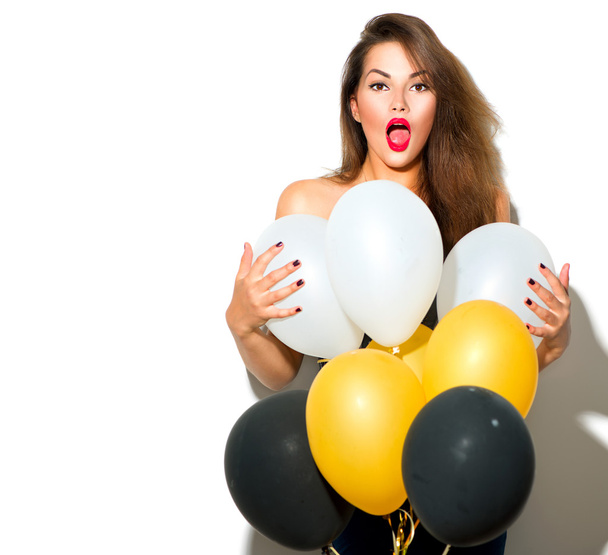 girl with colorful balloons - Foto, immagini