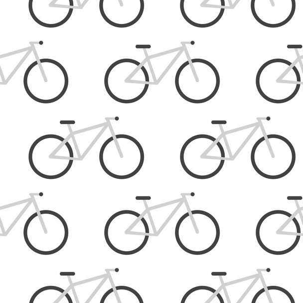 Patrón de bicicleta vectorial. Diseño plano
 - Vector, Imagen